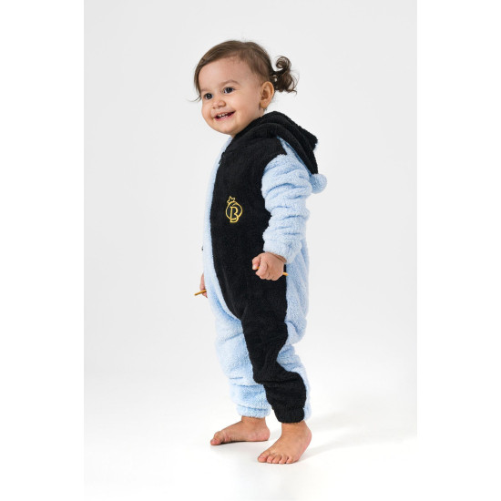 Welsoft Peluş Fermuarlı Kışlık Unisex Kız Erkek Bebek Uyku Tulumu Bebek Tulumu Çocuk Tulumu Kostümü