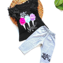 Kız Çocuk Bebek Takım Alt Üst Takım Yenidoğan Bebek Giyim Çocuk Giyim Yazlık Takım