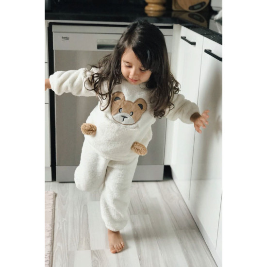 Welsoft Peluş Unisex Kışlık Bebek Takımları Çocuk Giyim Bebek Kıyafeti Çocuk Kostümü