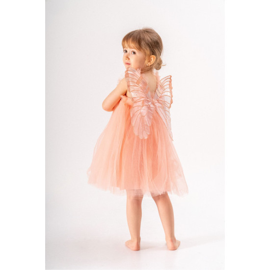 Kız Bebek Kız Çocuk Doğum Günü Parti Düğün Yazlık Elbise Tüllü Tütü Astarlı Bebek Takım Bebek Giyim