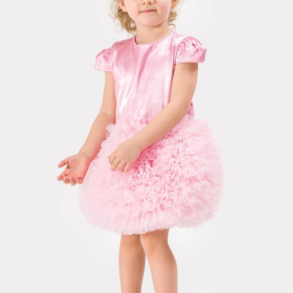 Kız Çocuk Doğum Günü Parti Düğün Elbise Pembe