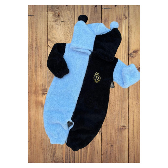 Welsoft Peluş Fermuarlı Kışlık Unisex Kız Erkek Bebek Uyku Tulumu Bebek Tulumu Çocuk Tulumu Kostümü