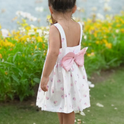 Yazlık Elbise Kısa Kollu Kız Çocuk Elbise Bebek Giyim Kız bebek elbise Elbyaskfyk