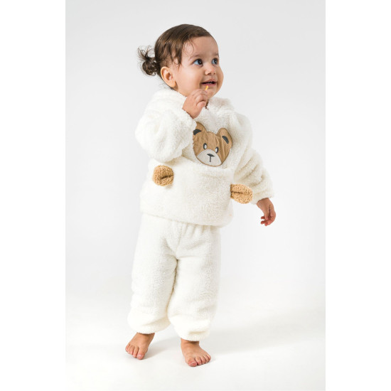 Welsoft Peluş Unisex Kışlık Bebek Takımları Çocuk Giyim Bebek Kıyafeti Çocuk Kostümü