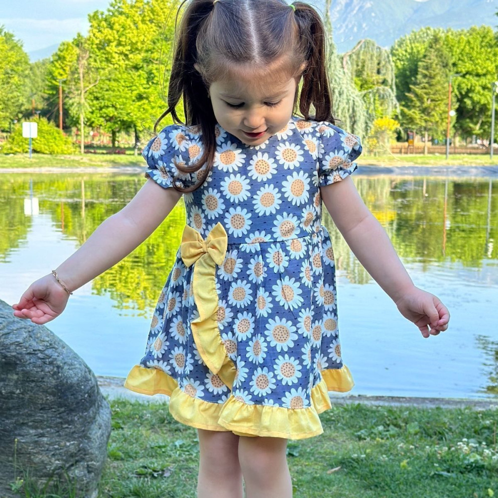 Kız Bebek Elbise Kız Çocuk Elbise Doğum Günü Parti Düğün Elbise Dantelli Kısa Kol Astarlı Elbise