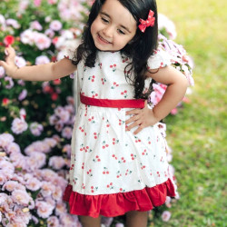 Yazlık Elbise Kısa Kollu Kız Çocuk Elbise Bebek Giyim Kız bebek elbise Elbcckdsn