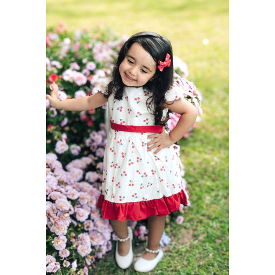 Yazlık Elbise Kısa Kollu Kız Çocuk Elbise Bebek Giyim Kız bebek elbise Elbcckdsn