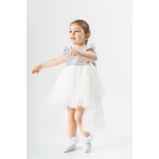 Bebek Kız Çocuk Doğum Günü Parti Düğün Elbise Tüllü Tütü Astarlı Çocuk Giyim bebek giyim Kız Bebek E