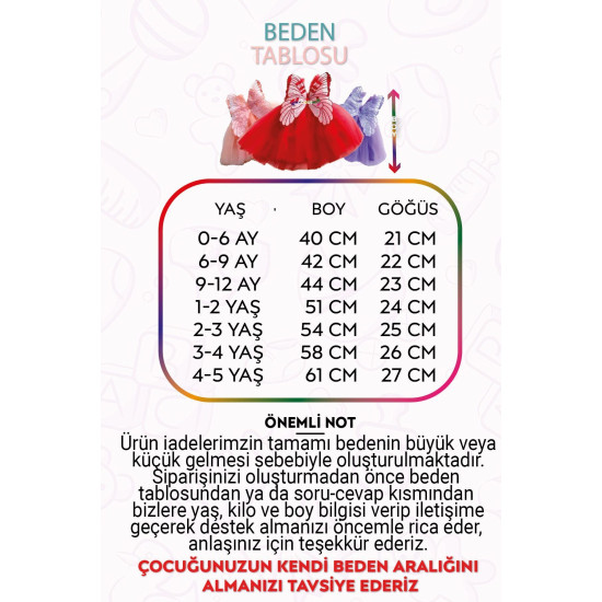 Kız Bebek Kız Çocuk Doğum Günü Parti Düğün Yazlık Elbise Tüllü Tütü Astarlı Bebek Takım Bebek Giyim Siyah Kanat