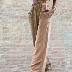 Pasaklı Giyim Kadın Dokulu Pantolon 3453 Camel