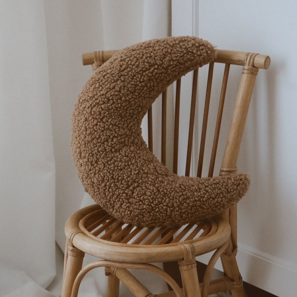 Dery Baby-Teddy Ay Yastık( 35-28) Cm-Camel