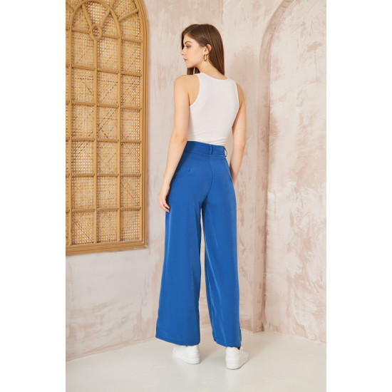 Pasaklı Giyim Kupra İpek Palazzo Pantolon 3427220 İndigo