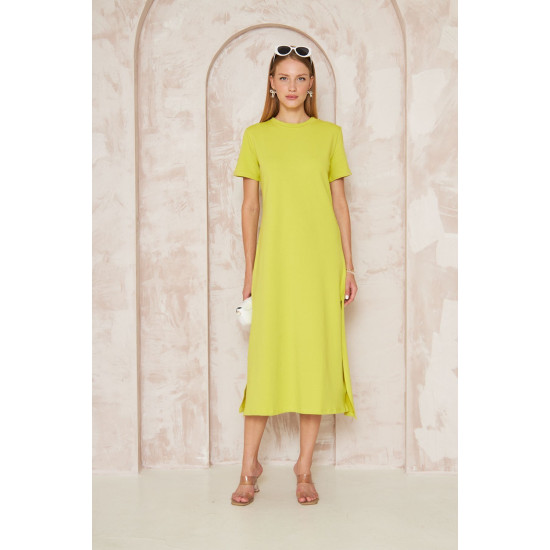 Pasaklı Giyim Kadın Omzu Düğmeli 3618310 Yağ Yeşili