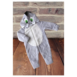 Welsoft Peluş Fermuarlı Kışlık Unisex Kız Erkek Bebek Uyku Tulumu Bebek Tulumu Çocuk Tulumu Kostümü