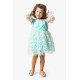 BabyAnimals Tüllü Papatyalı Kız Çocuk Elbise Yeşil