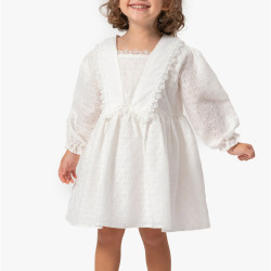 Kız Bebek Elbise Kız Çocuk Elbise Doğum Günü Parti Düğün Uzun Kollu Astarlı Pamuk Elbise