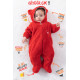 Welsoft Peluş Fermuarlı Kışlık Unisex Kız Erkek Bebek Uyku Tulumu Bebek Tulumu Çocuk Tulumu Kostümü