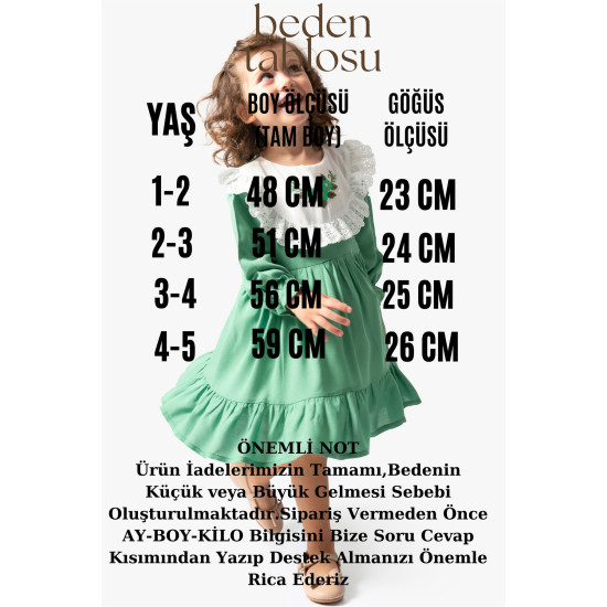 Kız Bebek Elbise Kız Çocuk Elbise Doğum Günü Parti Düğün Uzun Kollu Astarlı Elbise