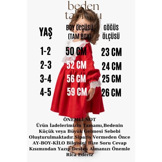 Kız Bebek Elbise Kız Çocuk Elbise Doğum Günü Parti Düğün Uzun Kollu Astarlı Elbise