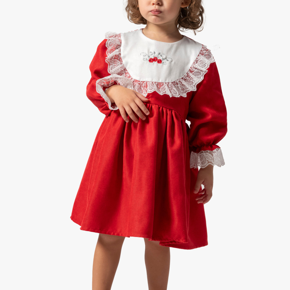 Kız Bebek Elbise Kız Çocuk Elbise Doğum Günü Parti Düğün Uzun Kollu Astarlı Elbise