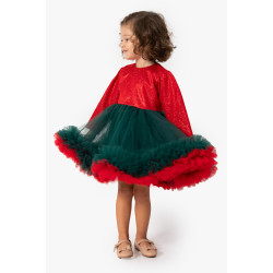 BabyAnimals Simli Tütü Hürrem Kız Çocuk Elbise Kırmızı