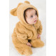 Welsoft Peluş Fermuarlı Kışlık Unisex Kız Erkek Bebek Uyku Tulumu Bebek Tulumu Çocuk Tulumu Kostümü
