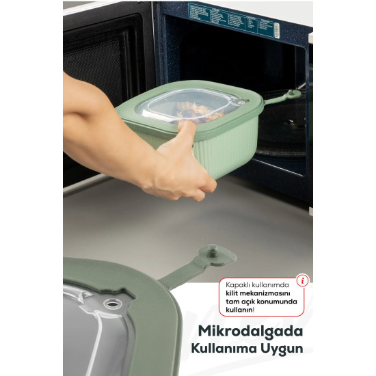 3'lü Hava Geçirmez Saklama Kabı Seti