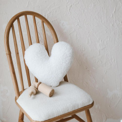 Dery Baby Teddy Beyaz Kalp Yastık