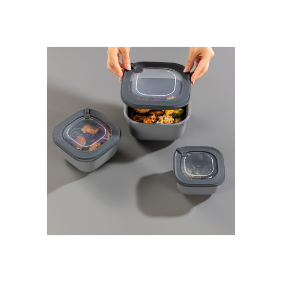 3'lü Yeşil Mikrodalga Ve Difrize Uygun Vip Kapaklı Özel Saklama Kabı Seti