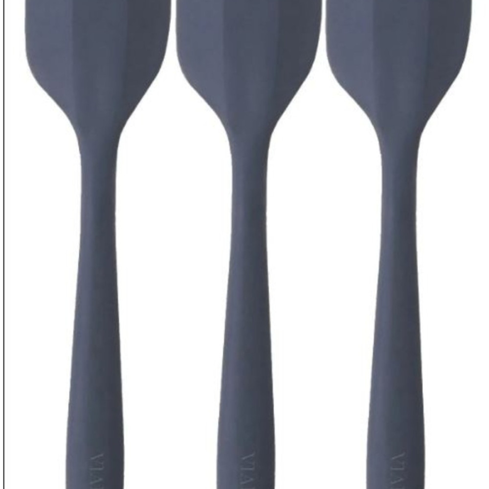 3'lü Gri Yassı Silikon Spatula