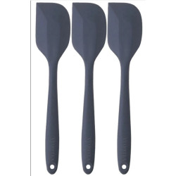 3'lü Gri Yassı Silikon Spatula