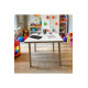 Ahşap MDF Yaz Sil Yüzey 1 Adet Çocuk Aktivite ve OyunMasası Kalemlik ve Bardak Hazneli