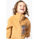 Peluş Kuzu Fermuarlı Kışlık Unisex Kız Erkek Bebek Çocuk Mont Kaban Hırka Ceket