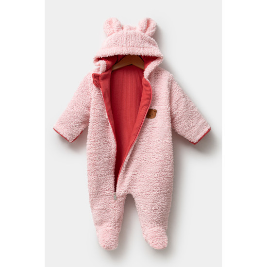 Welsoft Peluş Kuzu Katlanır Eldivenli %100 Pamuk Astar Unisex Kız Erkek Çocuk Bebek Uyku Tulumu