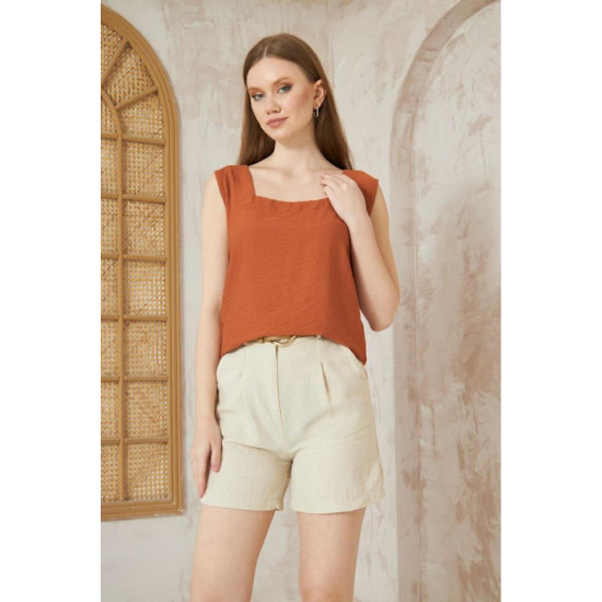 Pasaklı Giyim Kadın Kalın Askılı Bluz 2911275 Kiremit