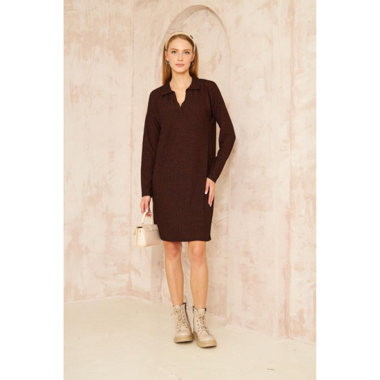 Pasaklı Giyim Polo Yaka Triko Elbise 2988176 Bordo