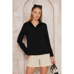 Kadın Ponponlu Slim Fit Uzun Kollu Gömlek Pudra 3621240