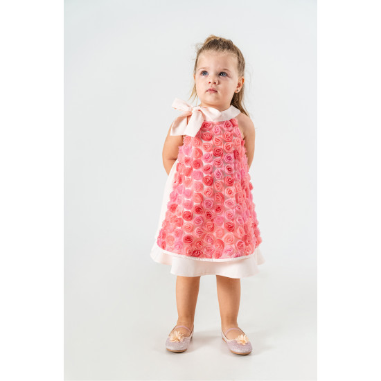 Kız Bebek Kız Çocuk Doğum Günü Parti Düğün Elbise Kısa Kol Kolsuz Fırfırlı Tüllü Tütülü Tütü Astarlı