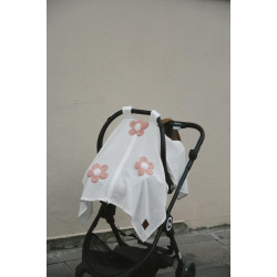 Teddy Pudra Papatya Fermuarlı 2 Kat Müslin Puset Örtüsü