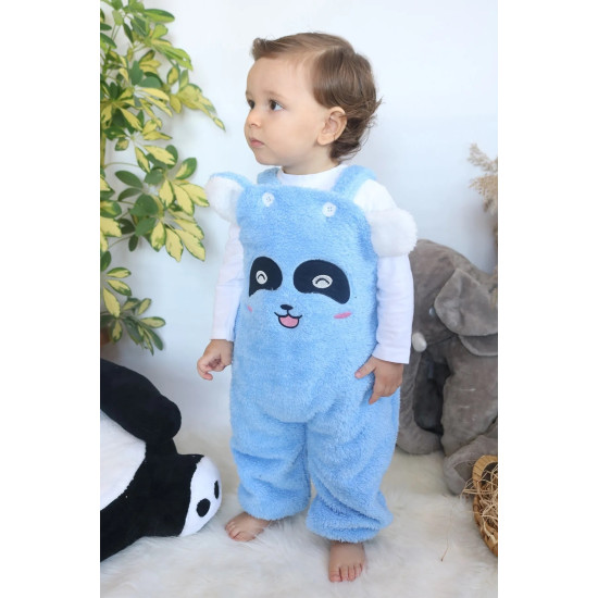 Welsoft Peluş Unisex Fermuarlı Kışlık Bebek Uyku Tulumu Bebek Tulumu Çocuk Tulumu Çocuk Kostümü TLMS