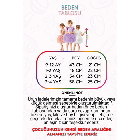 Kız Bebek Kız Çocuk Doğum Günü Parti Düğün Elbise Tüllü Tütü Astarlı Çocuk Giyim Bebek Giyim Kırmızı