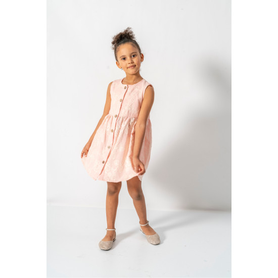 Kız Bebek Kız Çocuk Doğum Günü Parti Düğün Elbise Kısa Kol Kolsuz Astarlı