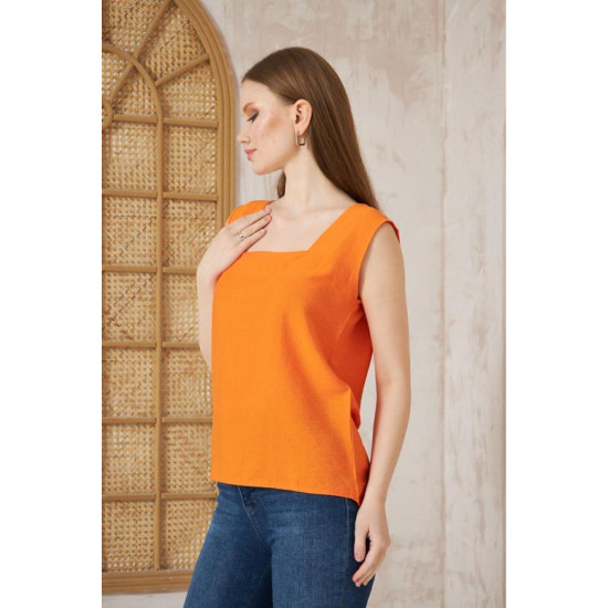 Pasaklı Giyim Kadın Kalın Askılı Bluz 2911275 Turuncu