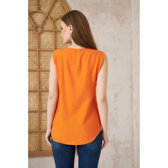 Pasaklı Giyim Kadın Kalın Askılı Bluz 2911275 Turuncu