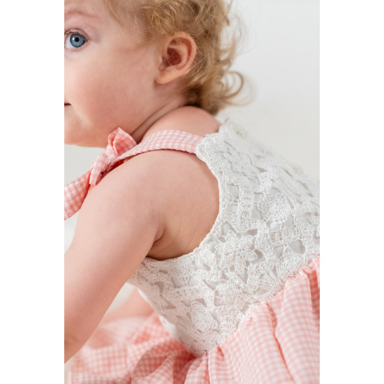 Kız Bebek Kız Çocuk Doğum Günü Parti Düğün Elbise Kısa Kol Askılı Kolsuz Dantelli Astarlı Pötikare