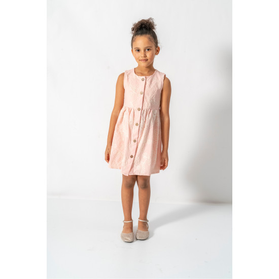 Kız Bebek Kız Çocuk Doğum Günü Parti Düğün Elbise Kısa Kol Kolsuz Astarlı