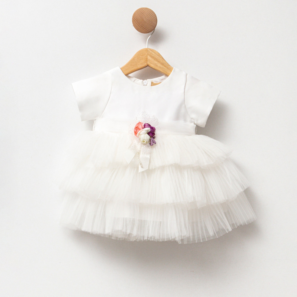 Kız Bebek Kız Çocuk Doğum Günü Parti Düğün Elbise Kısa Kol Kolsuz Fırfırlı Tüllü Tütülü Tütü Astarlı