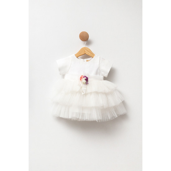 Kız Bebek Kız Çocuk Doğum Günü Parti Düğün Elbise Kısa Kol Kolsuz Fırfırlı Tüllü Tütülü Tütü Astarlı