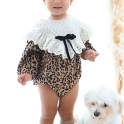 Kız Bebek Romper Kız Çocuk Romper Doğum Günü Parti Düğün Romper Dantelli Uzun Kol Romper