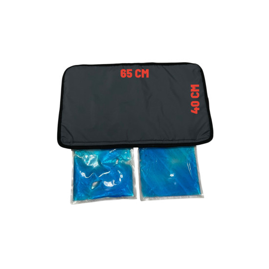 4 Mevsim Evcil Hayvan Konfor Matı (65X40 CM) -Sıcak ve Soguk Kullanımda Uygundur Sarı Kordonlu